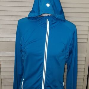 Athleta full zip Brushed Fleece lined Athletic Jacket Like New
